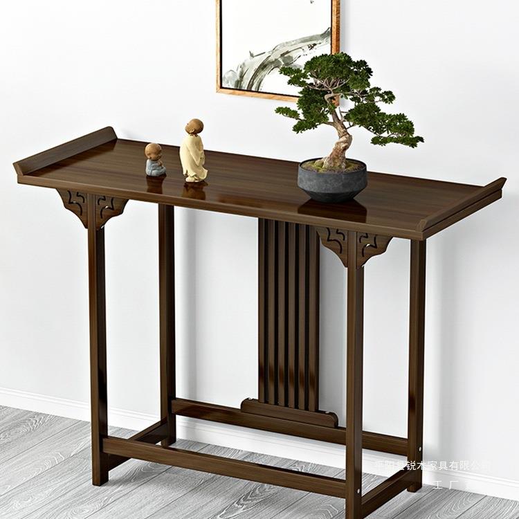 中式玄关桌订婚桌案几复古桌婚庆长条桌子靠墙端景台简约供桌香案