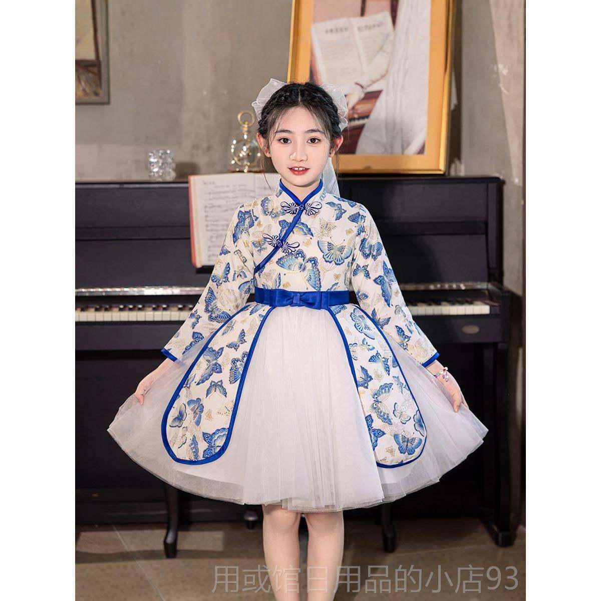 正品儿式童合唱表演服装小学女生中高档青花团瓷礼服生主持裙,童装/婴儿装/亲子装,儿童演出服,淘宝优惠券,粉丝福利购,淘宝优惠卷