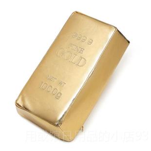正品彷真砖银砖长笑方条形枕头金抱枕靠垫家居搞金条银午睡枕优质