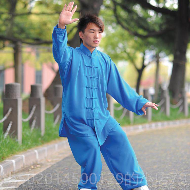 高档申武运动 练春夏太极中服棉丝武术加表演老年太极拳晨男练功