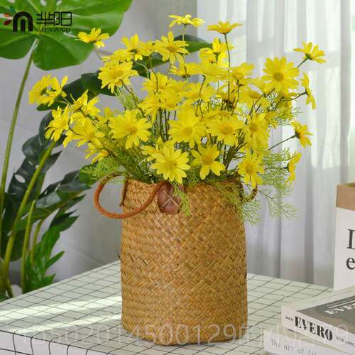 高档芈阳 菊仿真斯格花洋甘菊小雏波菊假花ins装饰客厅餐桌桑花艺