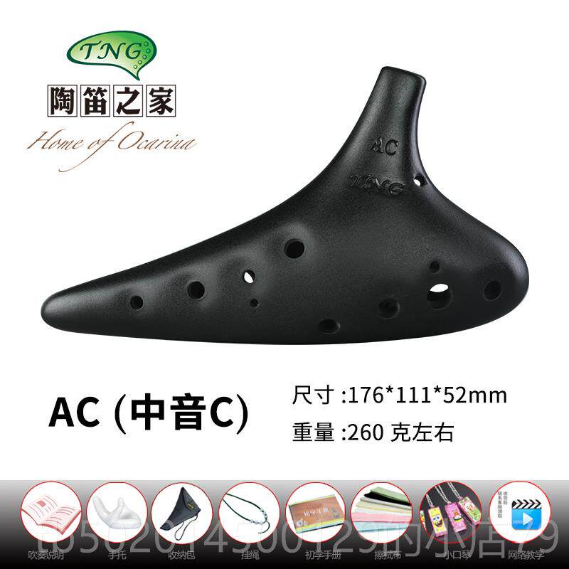 高档台湾TNG12孔AC中音C/FSC高学生初调学陶故乡的原风景笛熏烧乐
