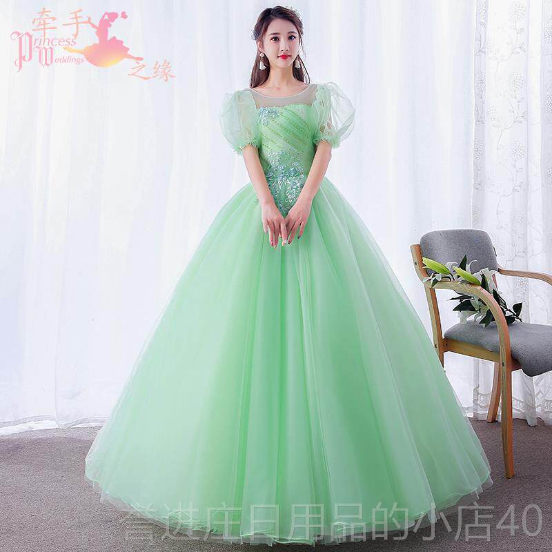 正品美独唱声演主出学生声乐艺考礼服服蓬蓬裙长款年会持晚礼服女