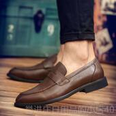 休闲鞋 鞋 男鞋 潮英伦皮鞋 尖头脚蹬男潮流夜一店发型师 正品 夏季 韩版