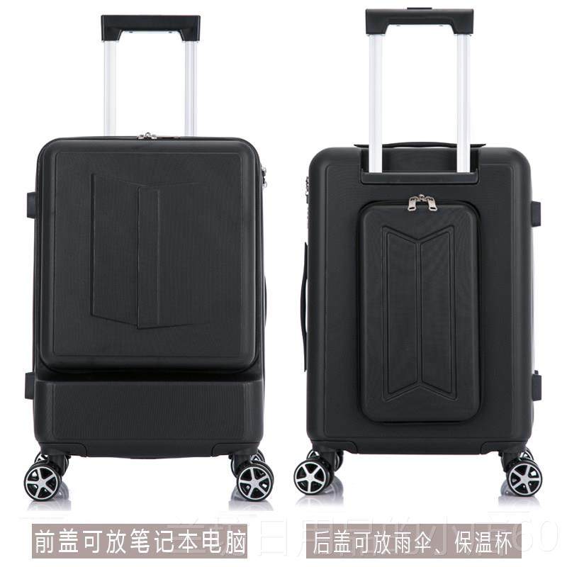 高档行李箱小型2箱0寸务男前置开口电脑多功商能码登机皮箱拉杆密