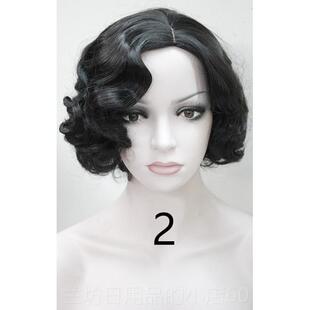 高档复古假发七十年代大上海六假发怀旧 民旧大上风情海旗袍国假