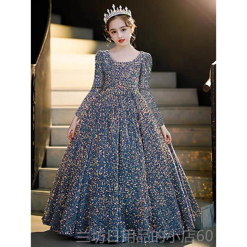 高档儿礼服女童公主裙童高端拖尾主持人晚礼服模特秀走钢琴奏演演,童装/婴儿装/亲子装,儿童礼服,淘宝优惠券,粉丝福利购,淘宝优惠卷