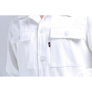 高档全棉电焊服工服套装男保长袖加厚冬季温防烫耐高焊工劳作服白