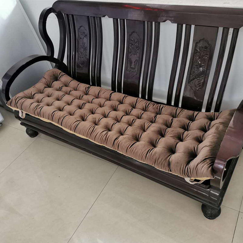实木沙发垫四季通用长条垫子坐垫老式木质三人位座垫红木棉垫加厚
