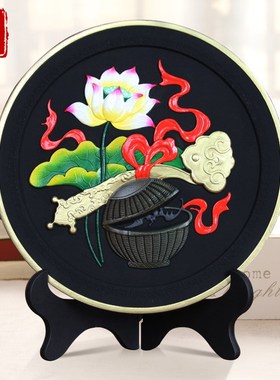 和合如意工艺品摆件结婚夫妻之道和睦家庭关系感情客厅卧室装饰品