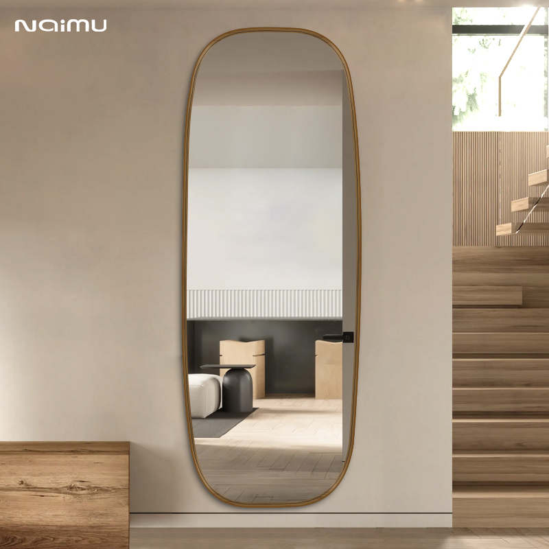 试衣镜贴墙家用镜子全身穿衣镜落地镜卧室壁挂式玄关定制立体真实