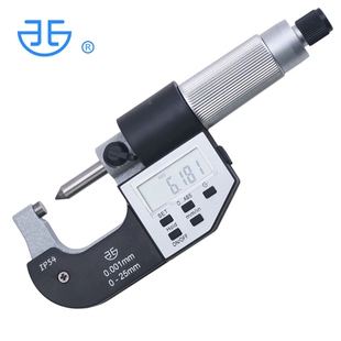西北青量外径千分尺高精度电子压接高度千分尺数显叶片扁尖头卡尺