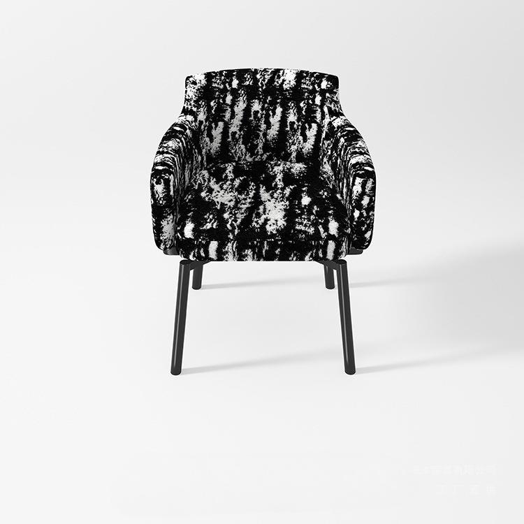 逆时针意式轻奢可旋转高端餐椅家用餐厅高级梳妆椅书桌办公洽谈椅