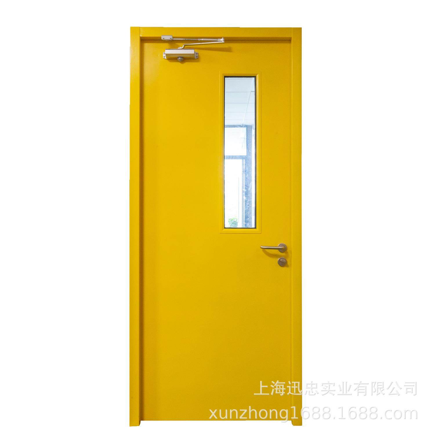 厂家直销甲乙级钢制防火门 单开保温隔热防火门窗资质齐