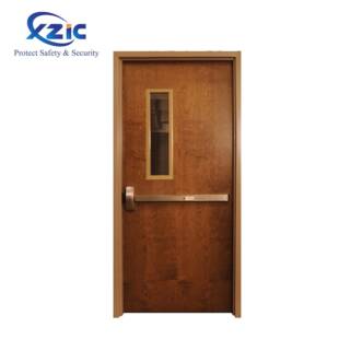 甲乙级木质防火门 宾馆酒店公寓楼入户防火门 养老院套装木门