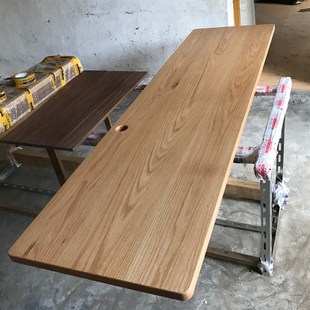 红橡木原木板桌面板材台面板实木方硬木条木料定制隔板楼梯踏步板