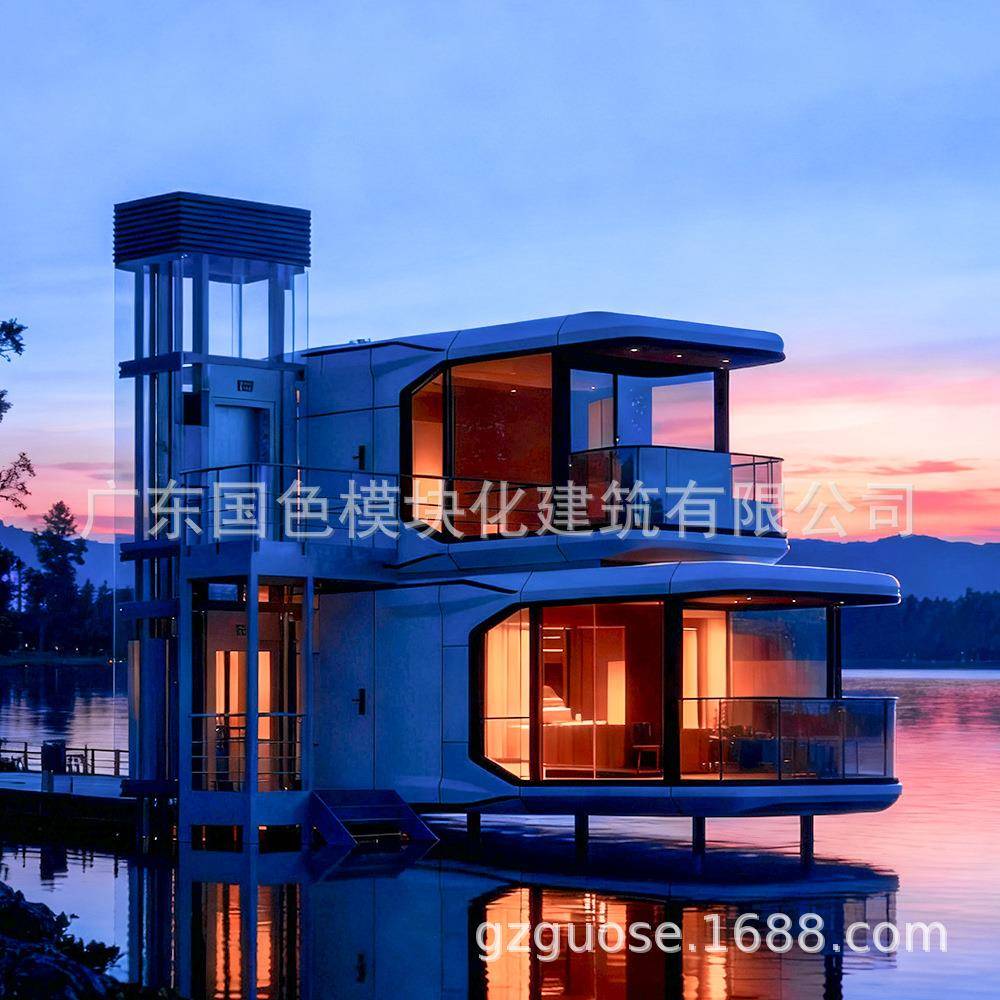 景区星空酒店双层太空舱民宿高端酒店露营装备式观景房子防腐防潮