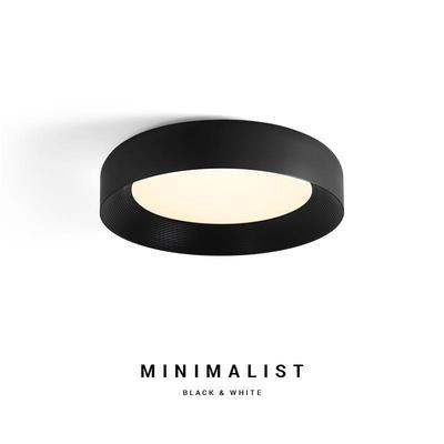 卧室吸顶灯现代简约大气智能创意护眼led黑色客厅书房房间吸顶灯