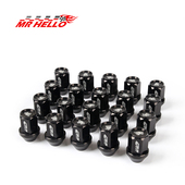 件轮胎外六角螺丝帽 T6锻造铝合金改装 汽车轮毂螺母改装 配件7075