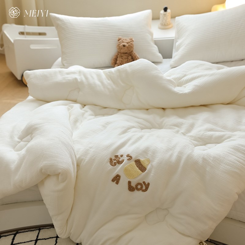 2024新款A类儿童款双层纱夏被春秋被子被芯春秋四季通用冬被保暖