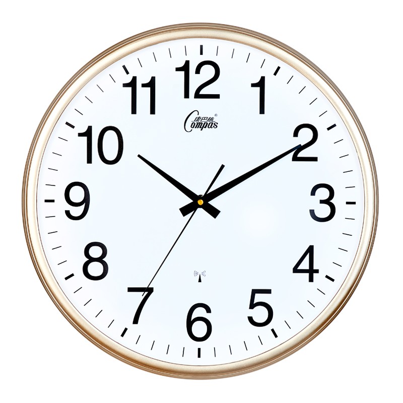 康巴丝钟表挂钟客厅静音挂表大号电子钟定制标准化考场专用电波钟