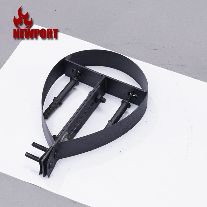 烟囱可伸缩支架不锈钢固定管卡壁挂炉锅炉热水器油烟机排烟管抱箍