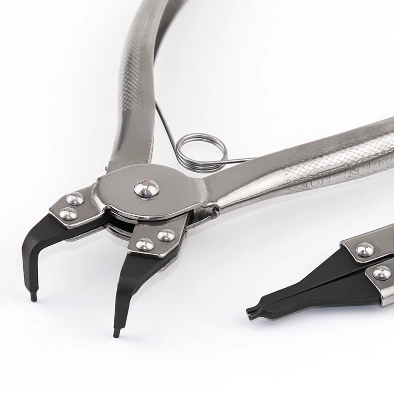 世霸不锈钢卡簧钳子内卡外卡孔用轴用挡圈钳多功能扩张介指钳