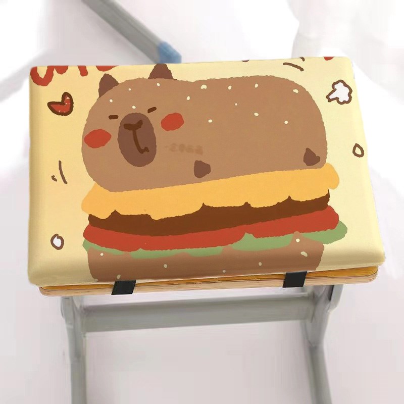 卡皮巴拉创意坐垫椅子椅垫办公室久坐座垫毛绒学生坐垫冬季家用垫