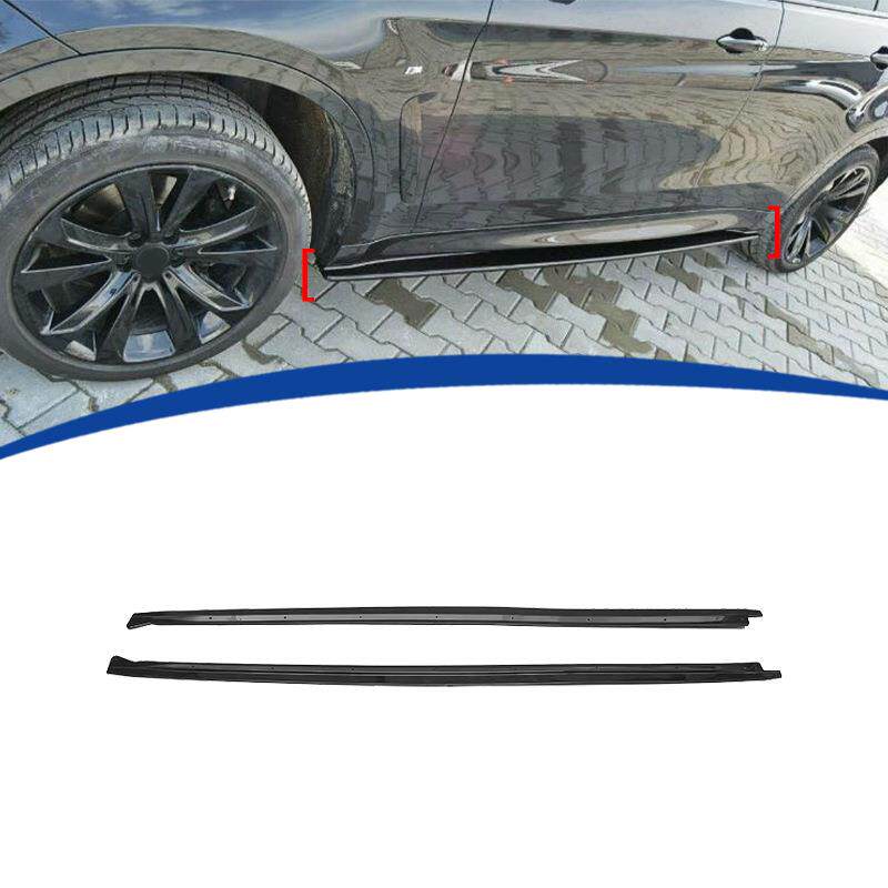 适用2014-2019款X5 X6 F15 F16 MP款侧裙 亮黑色