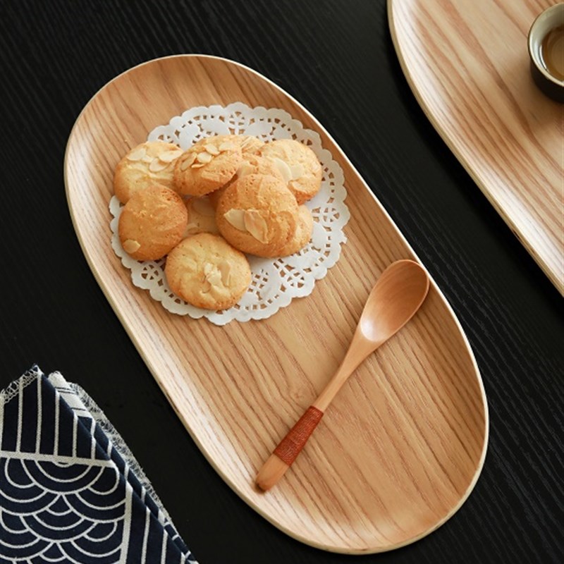 木质托盘水果盘零售盘点心盘茶几盘面包蛋糕月饼熟食商用