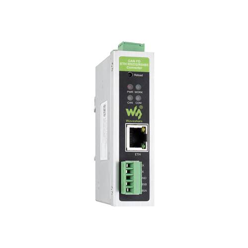 微雪 CAN FD转RS232/RS485/以太网双向透传 CAN2.0A/B 网口Modbus