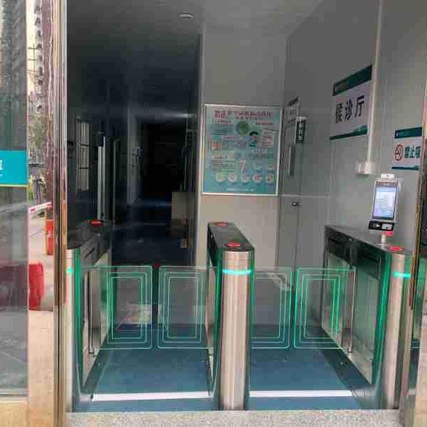 速通小摆闸无刷防撞人脸识别一体门禁系统通道三辊闸小区写字楼