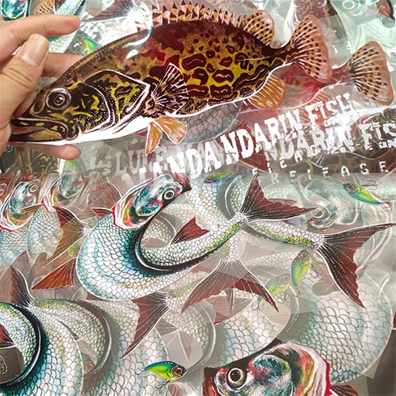 路亚车贴 贴纸鳜鱼汽车贴纸 翘嘴贴纸车贴 鲈鱼车贴海鲈汽车车贴