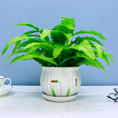 仿真清新野菊花盆栽假植物室内花艺客厅电视柜茶几办公摆设盆景