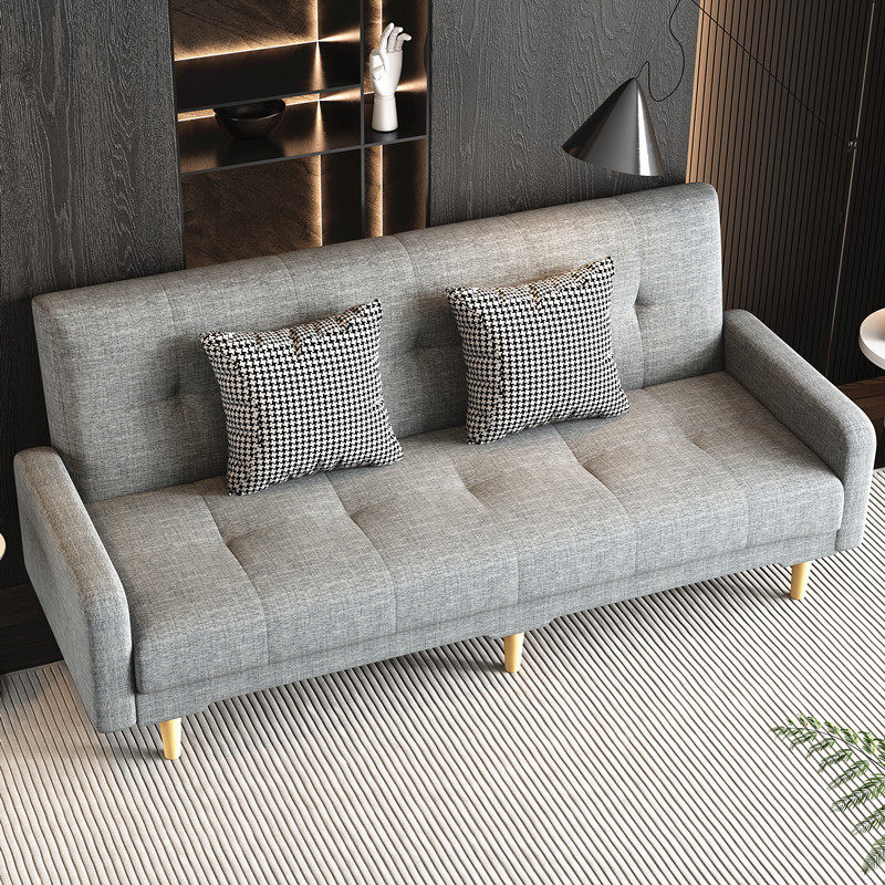 租房布艺折叠沙发床两用小户型单人床公寓双人三人位懒人沙发客厅