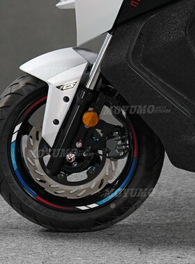 适用三阳曼巴MMBCU反光轮毂贴轮圈胎拉花贴纸装饰保护膜改装配件