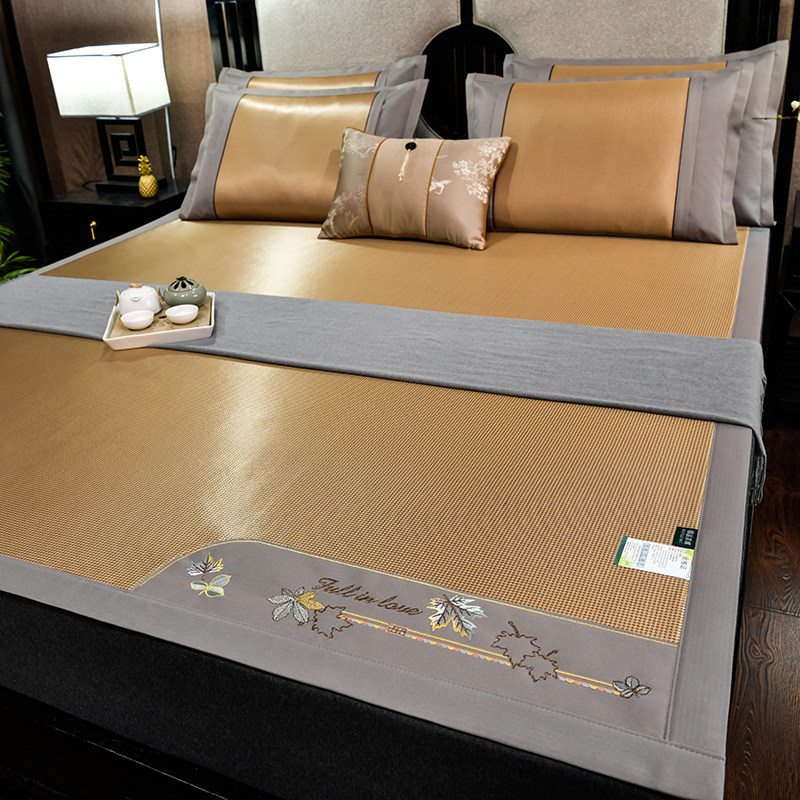 冰丝席凉席夏季藤席三件套可机洗折叠单人学生宿舍夏天裸睡草席子,床上用品,藤席,淘宝优惠券,粉丝福利购,淘宝优惠卷