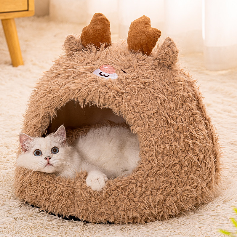 猫窝冬季加厚狗窝保暖半封闭式宠物窝狗床猫屋垫子帐篷窝猫咪用品,宠物/宠物食品及用品,猫窝/屋/帐篷/沙发,淘宝优惠券,粉丝福利购,淘宝优惠卷