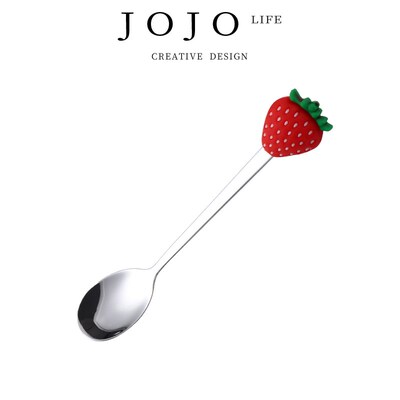 JOJOS L. PD.Collect.锈钢水果勺子创意咖啡勺水果图案  收款