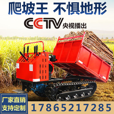 履带运输车农用全地形爬山虎小型工程自卸山地搬运车拖拉机