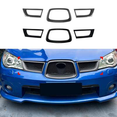 适用斯巴鲁翼豹Impreza WRX STI 9代2006-2007中网罩车贴外饰改装