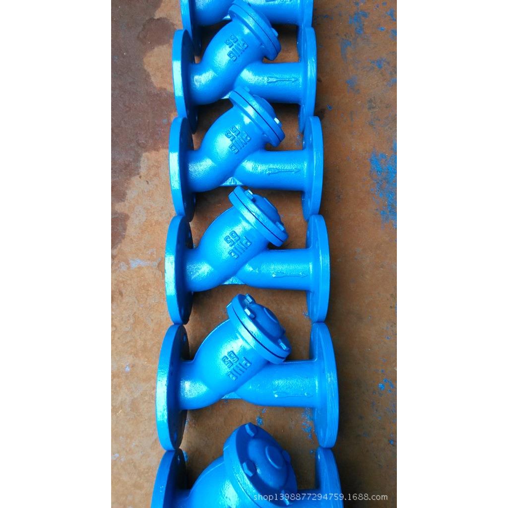 厂家供应铸铁Y型过滤器铸铁焊接过滤器规格齐全GL41H-16 DN65