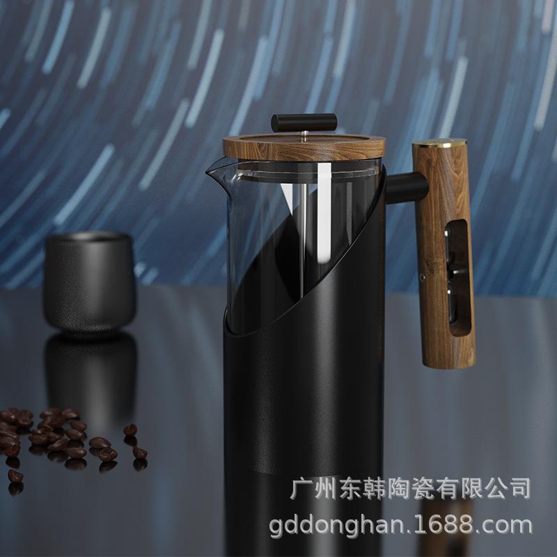 法压壶加厚高硼硅玻璃家用法式滤压壶咖啡器具冲茶器咖啡手冲壶