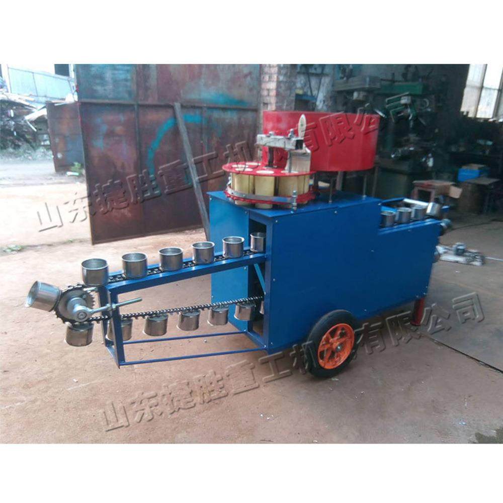 大棚农田营养土装杯机 自动植物育苗制钵机 花卉育苗土装载设备