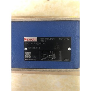力士乐ZDC16P R900489671压力补偿器ZDC16P XV氟橡胶