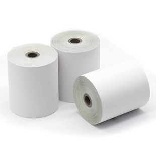 MAG适用 75X60mm收银纸双联三联打印纸两层纸二联白红双层75mm宽