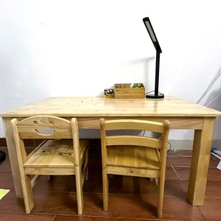 全实木儿童学习桌椅幼儿园书桌椅套装宝宝餐桌客厅家用茶几桌茶台