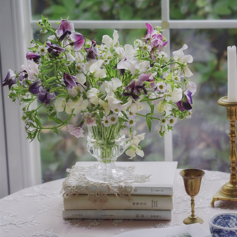 欧式简约水晶花瓶玻璃植物客厅插花 美食静物摄影【二店道具铺】