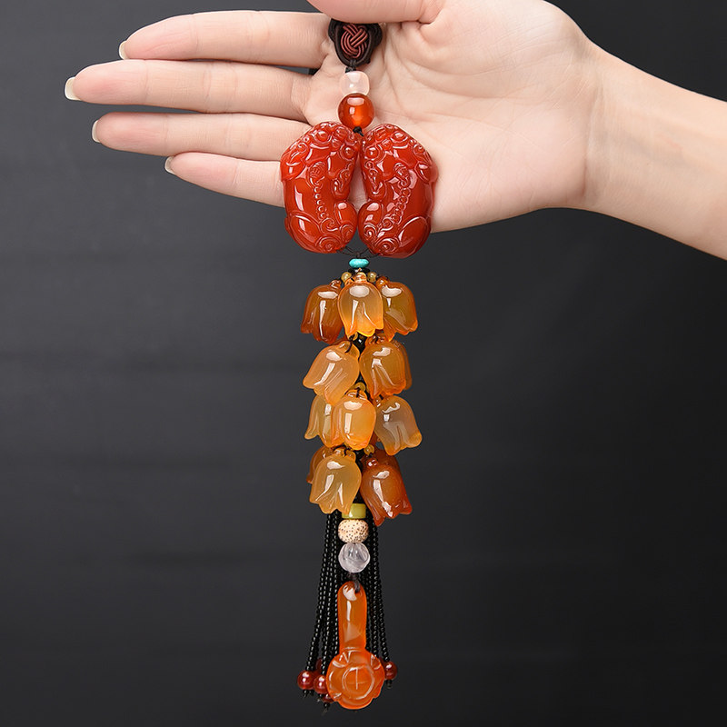 汽车挂件车内吊饰女高档车子创意保平安后视镜吊坠貔貅车载挂饰男