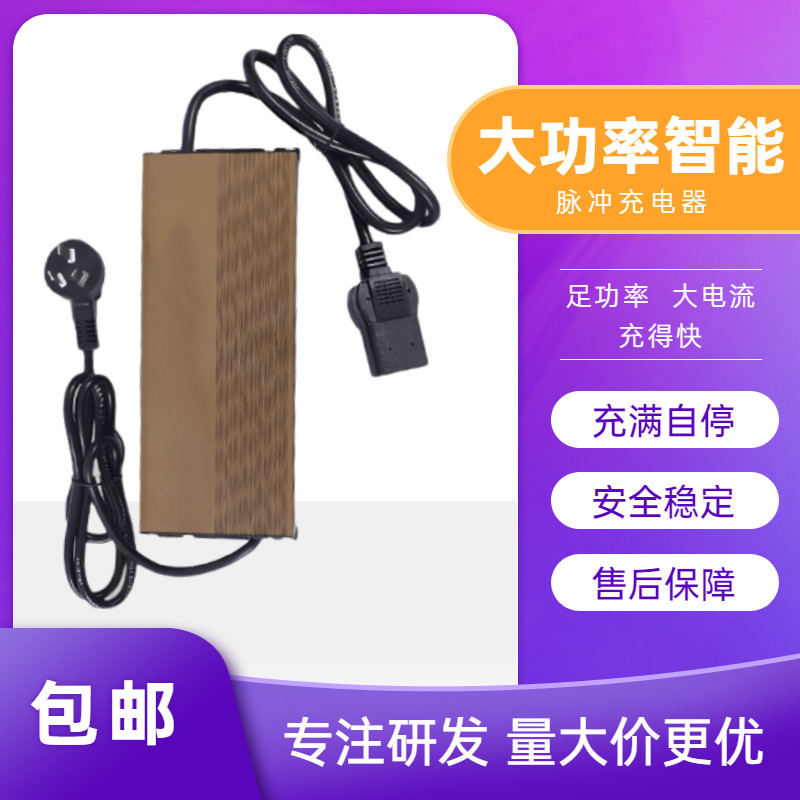 48伏10安电瓶车充电器60v12a72新能源水电干电通用电动三四车伟宜